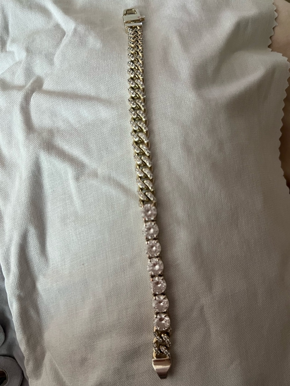 Melinda Maria Pave Julian loves diamonds bracelet
